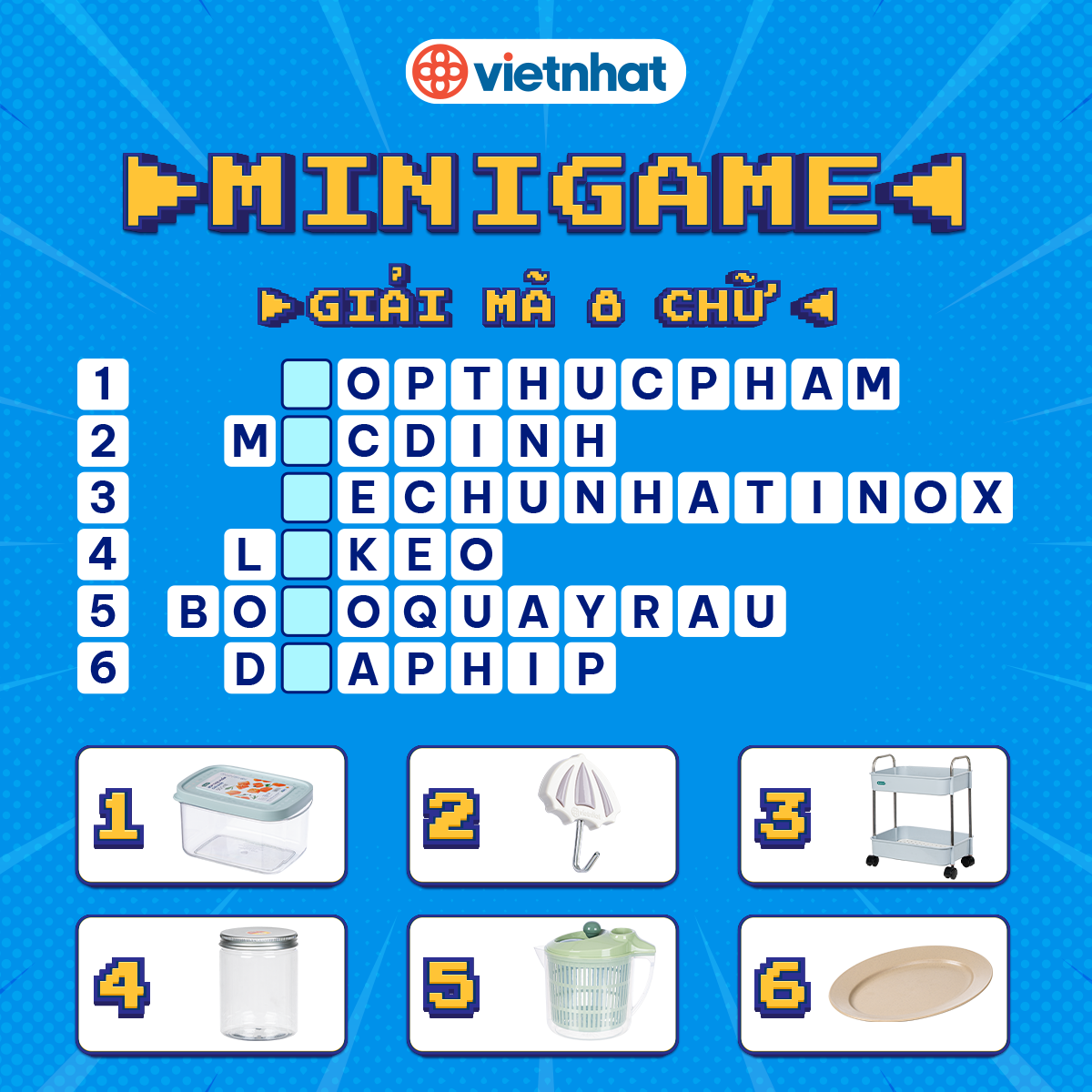 [MINIGAME] GIẢI MÃ Ô CHỮ