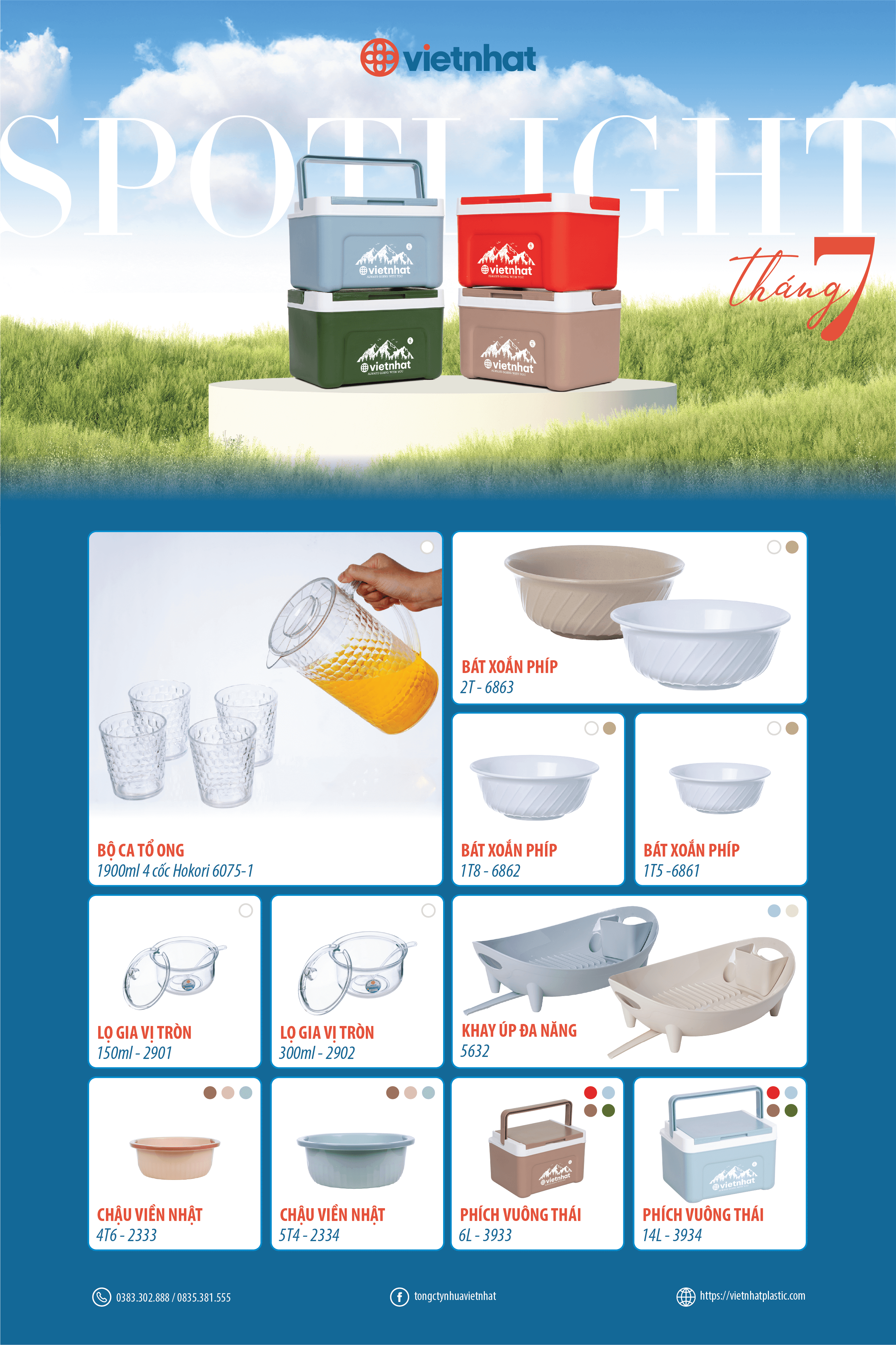 NHỰA VIỆT NHẬT RA MẮT 11 SẢN PHẨM MỚI CHIẾM TRỌN SPOTLIGHT THÁNG 7 NÀY