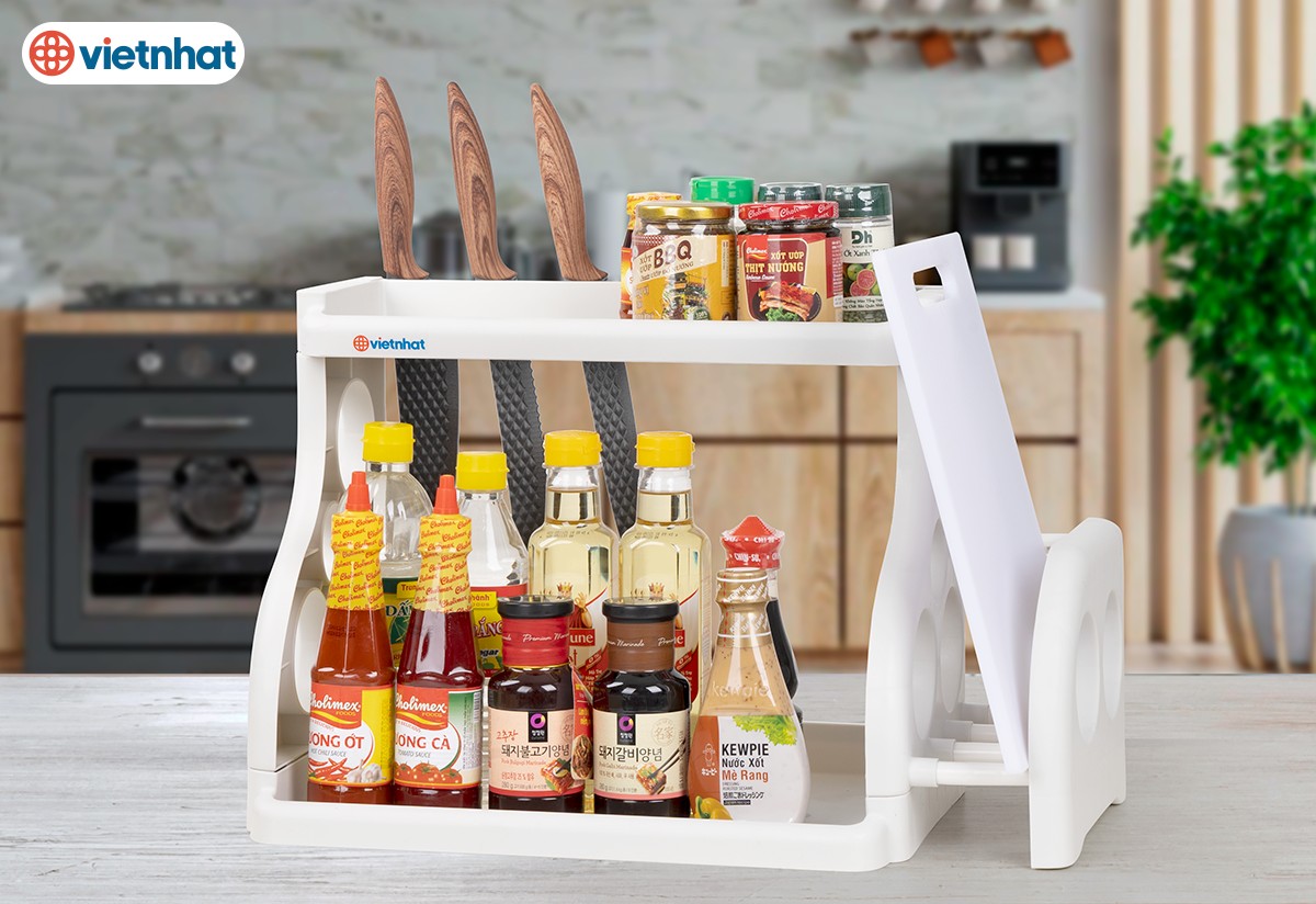 Cách hô biến căn bếp bừa bộn trở nên gọn xinh với các kệ bếp thông minh