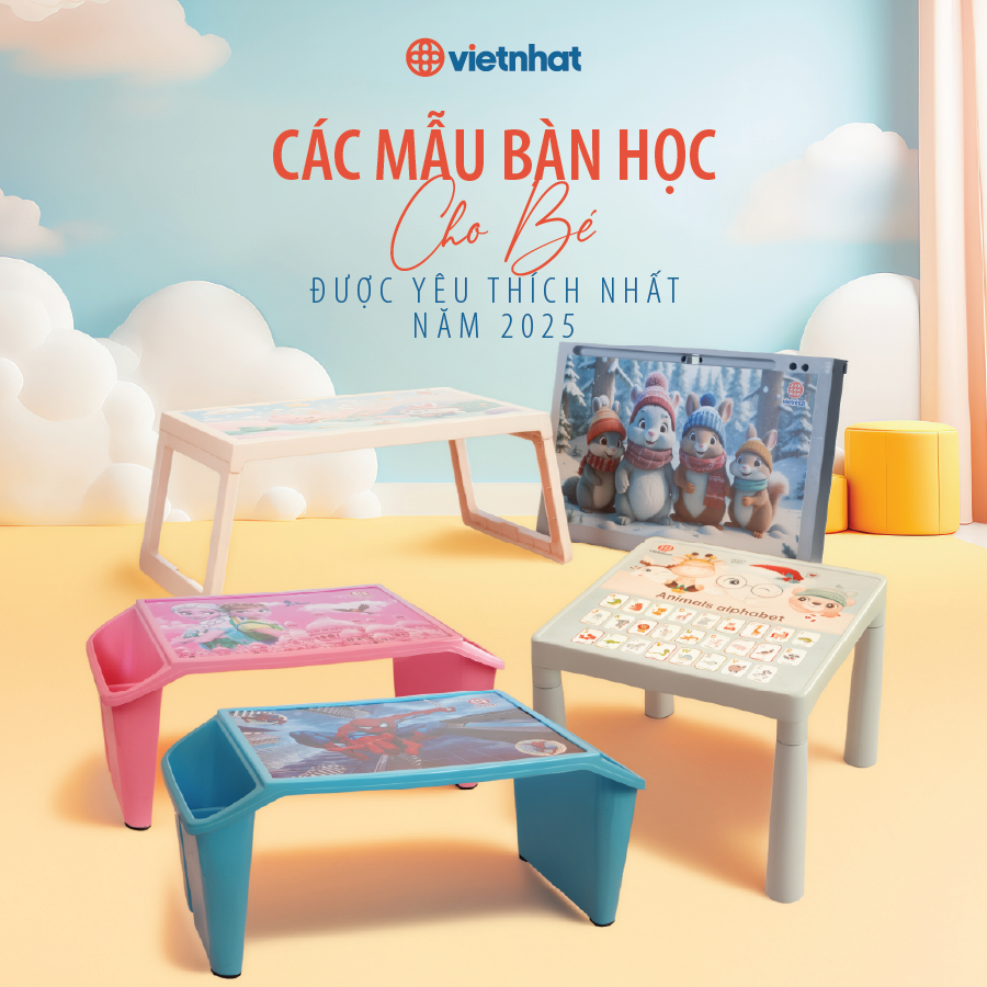 Cùng con đón năm học mới với những mẫu bàn học được yêu thích nhất năm 2025