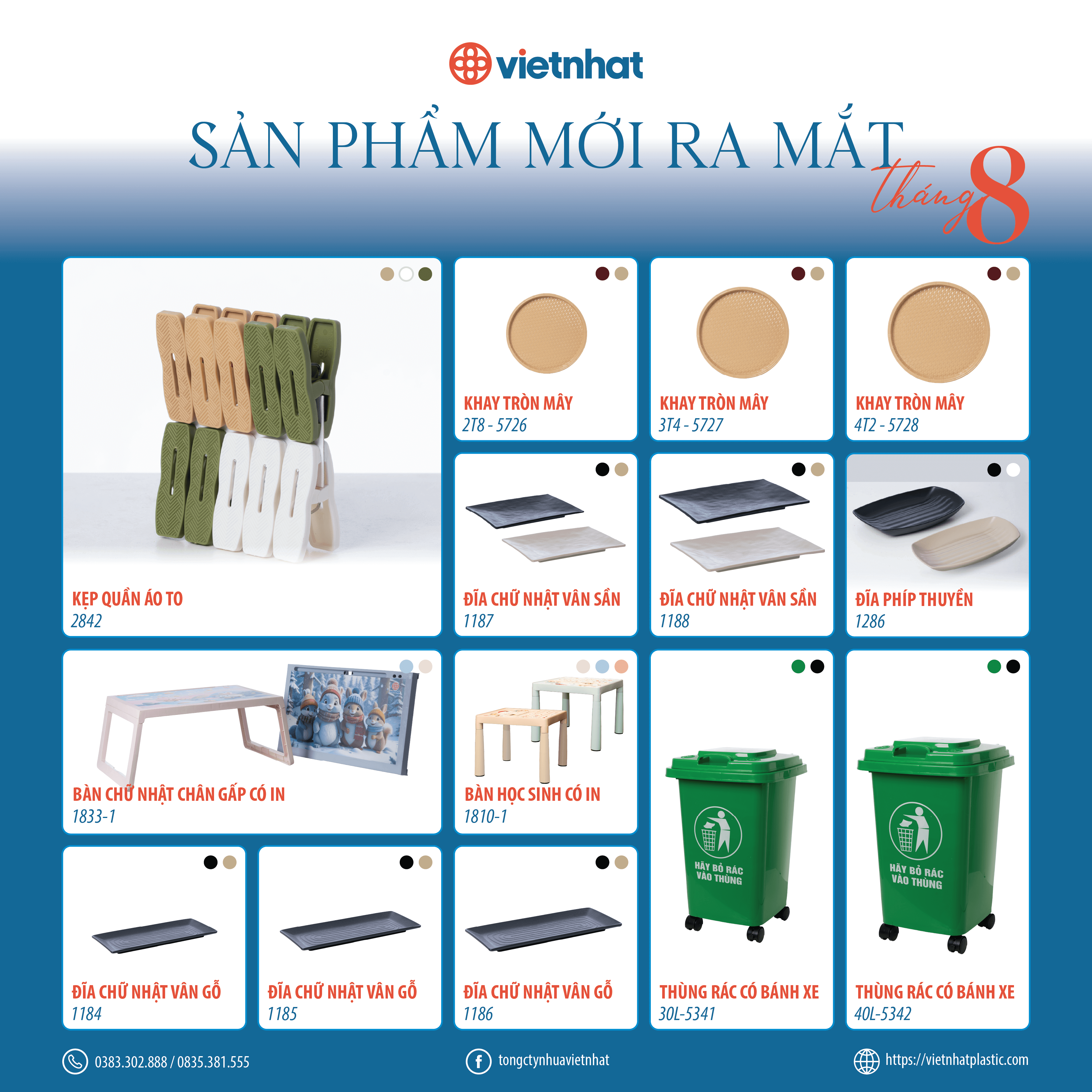 Tháng 8 rộn ràng, Nhựa Việt Nhật ngập tràn sản phẩm mới