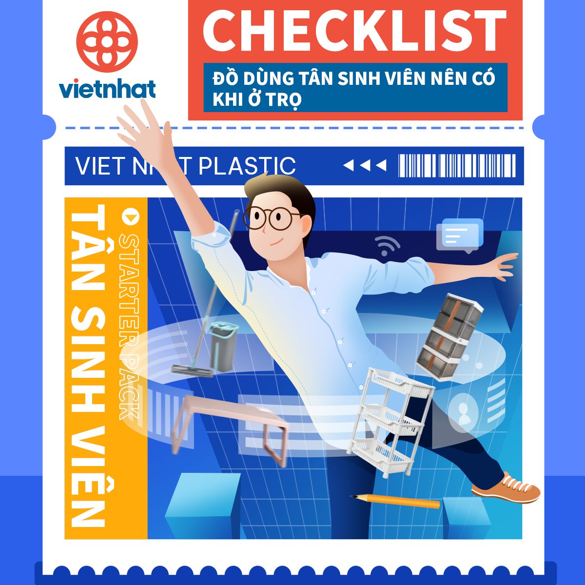 Checklist đồ dùng khi ở trọ tân sinh viên nhất định cần chuẩn bị