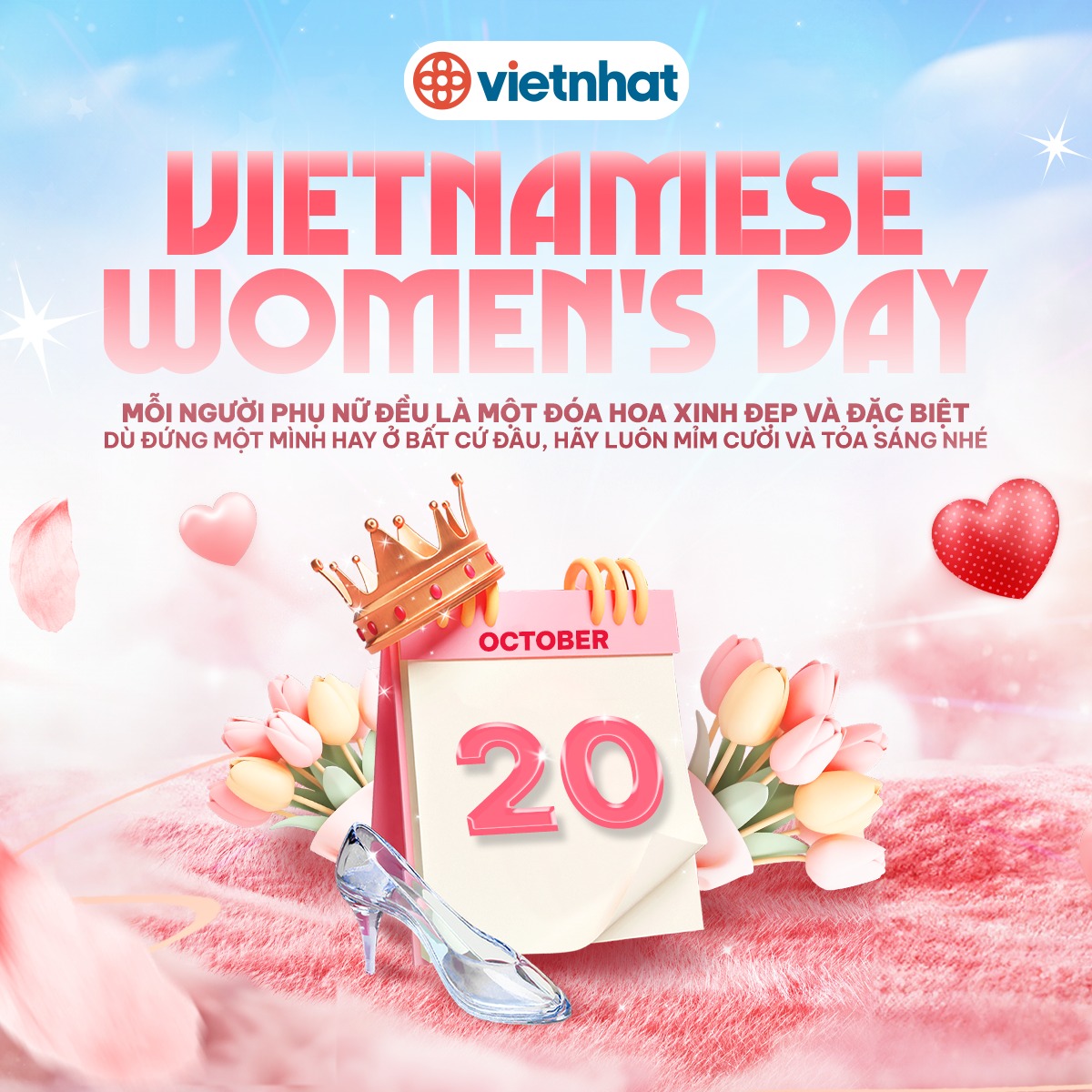 NGÀY 20/10: NGÀY TÔN VINH VÀ YÊU THƯƠNG NGƯỜI PHỤ NỮ VIỆT NAM