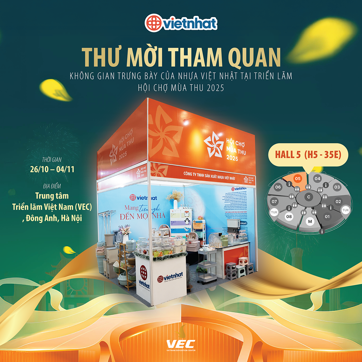 NHỰA VIỆT NHẬT TỰ HÀO GÓP MẶT TẠI TRIỂN LÃM HỘI CHỢ MÙA THU 2025