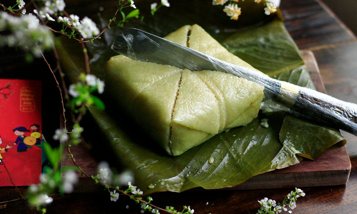 BÍ KÍP CẮT BÁNH CHƯNG NHANH GỌN, ĐẸP MẮT GHI ĐIỂM DỊP TẾT