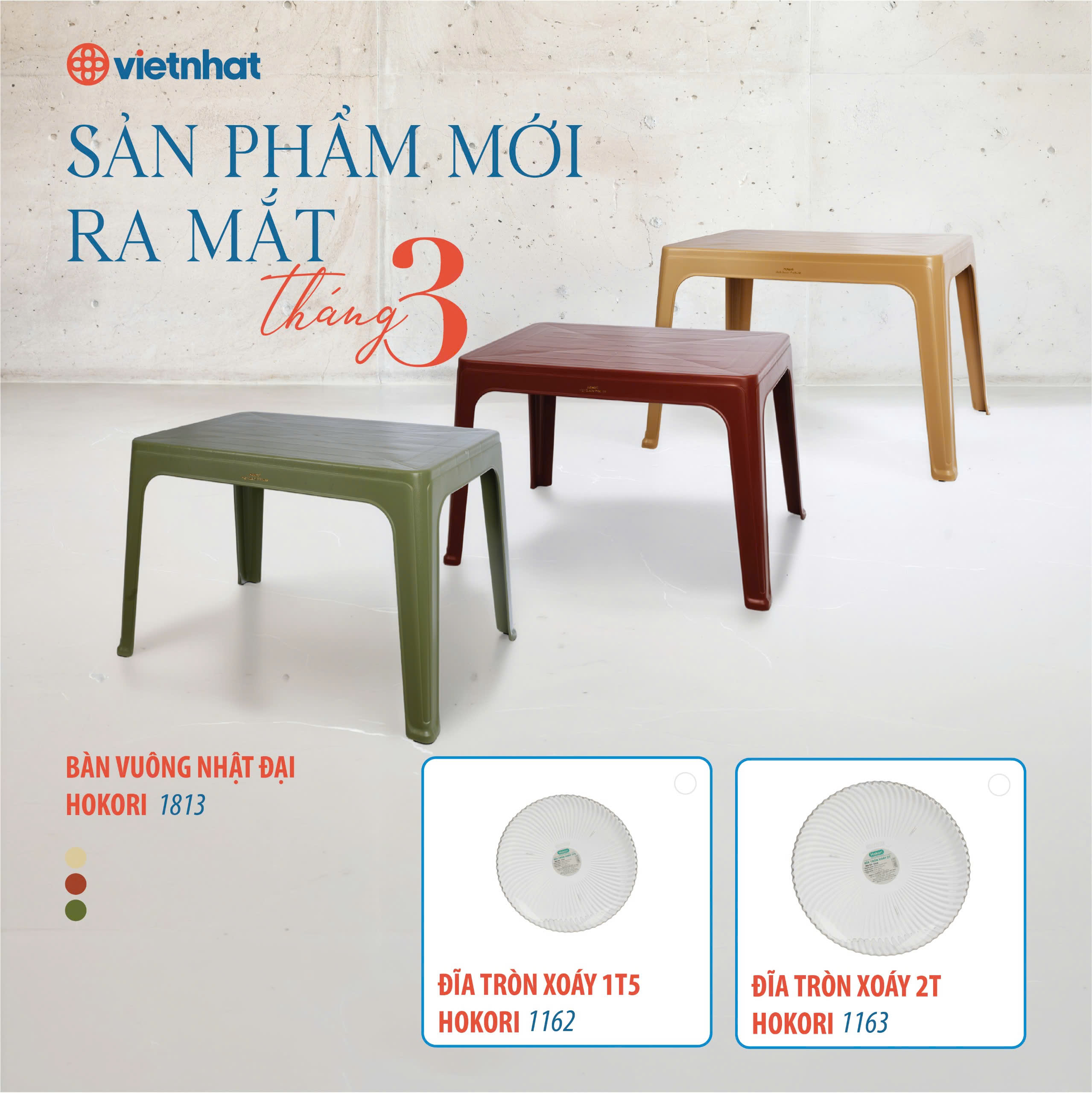 [THÁNG 3/2026] NHỰA VIỆT NHẬT RA MẮT 3 HÀNG MỚI