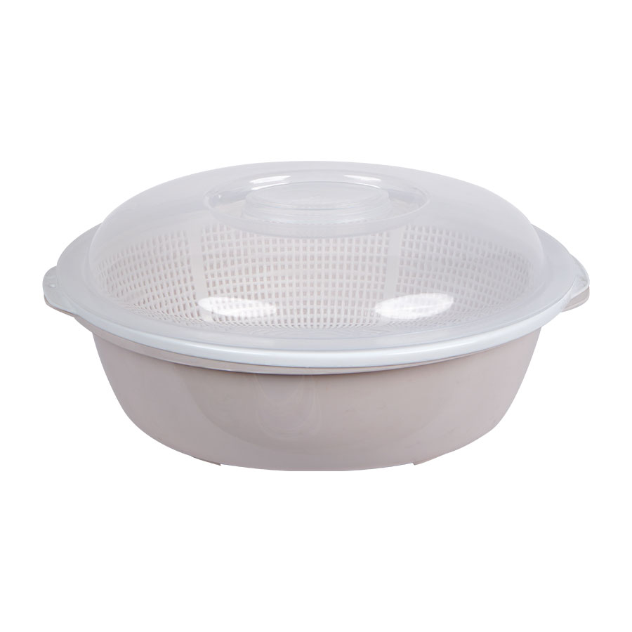 Large Oval 2-Layer Basket With Lid