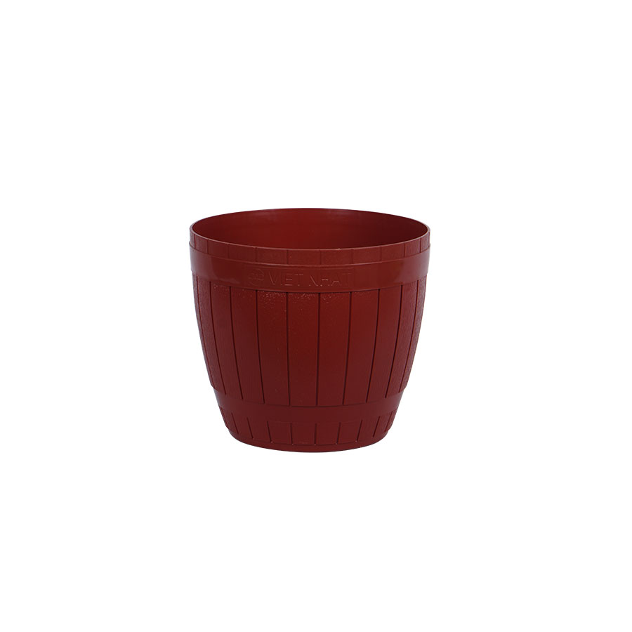 Small Brown Round Flower Pot