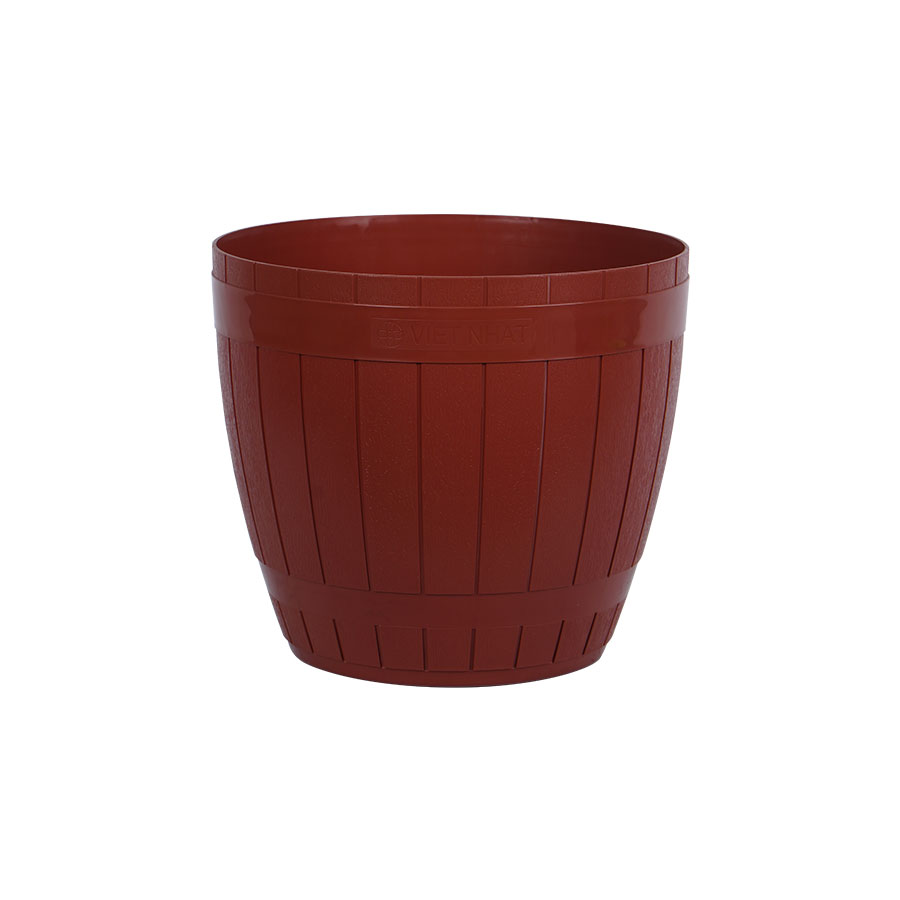 Large Brown Round Flower Pot