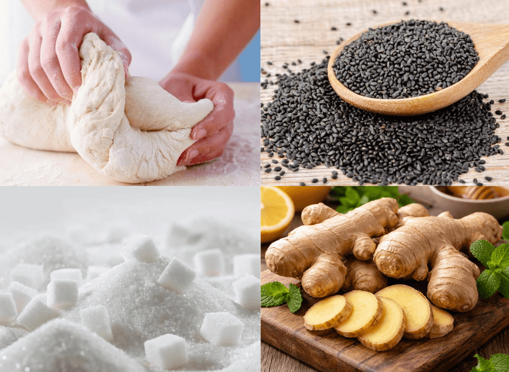 nguyên liệu làm bánh trôi nước mè đen