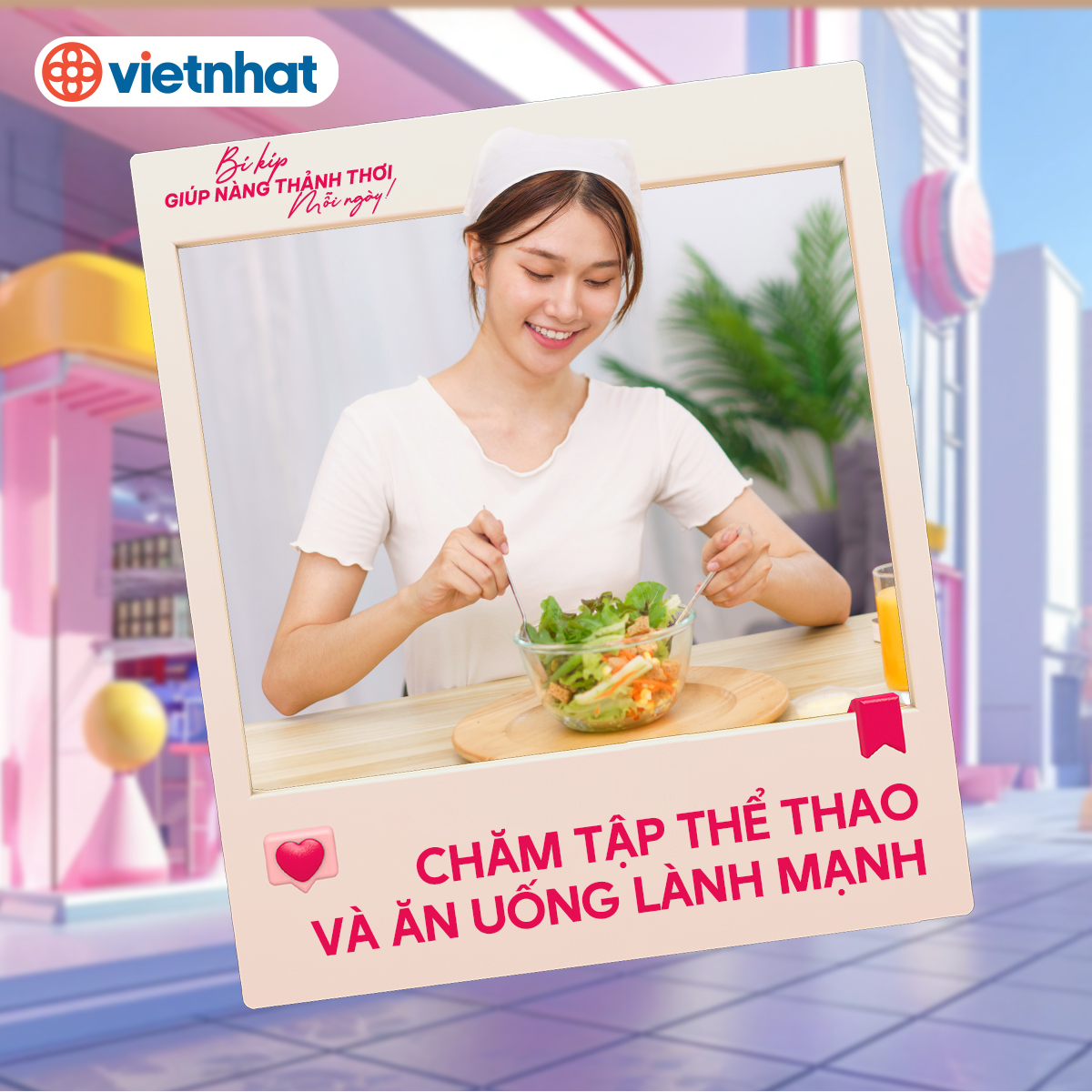 chăm tập thể thao và ăn uống lành mạnh
