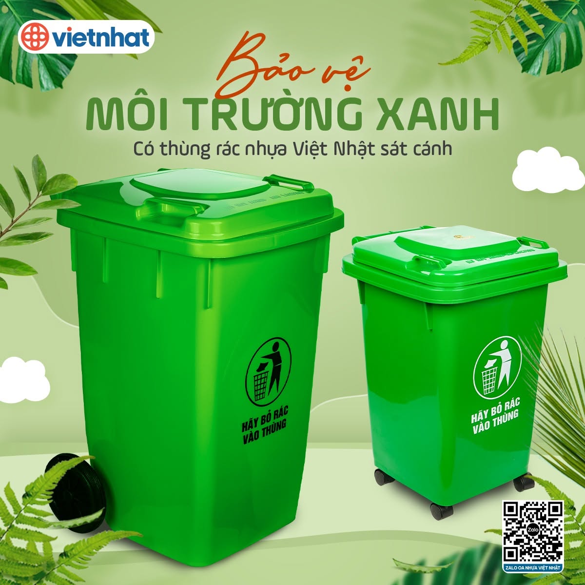 thùng rác trường học