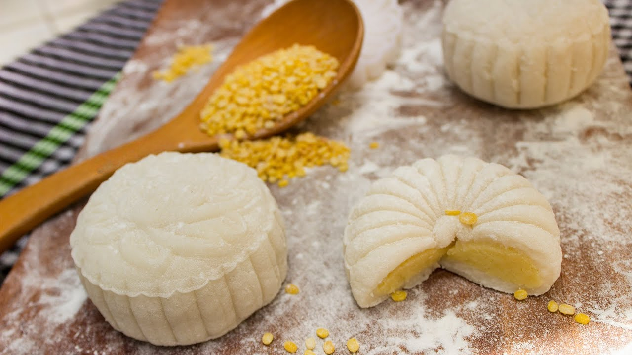Bánh dẻo chay nhân đậu xanh