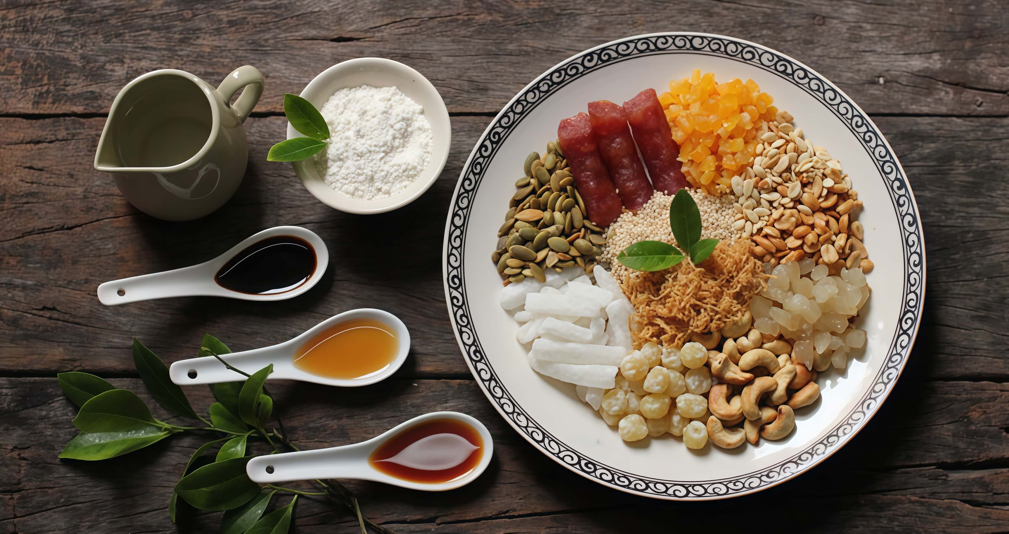 nguyên liệu làm bánh nướng thập cẩm