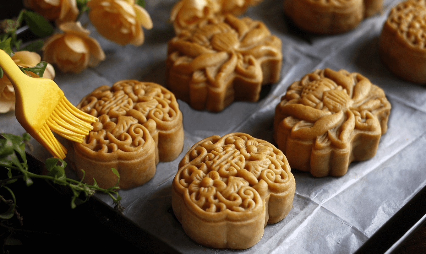 Nướng bánh nướng trung thu