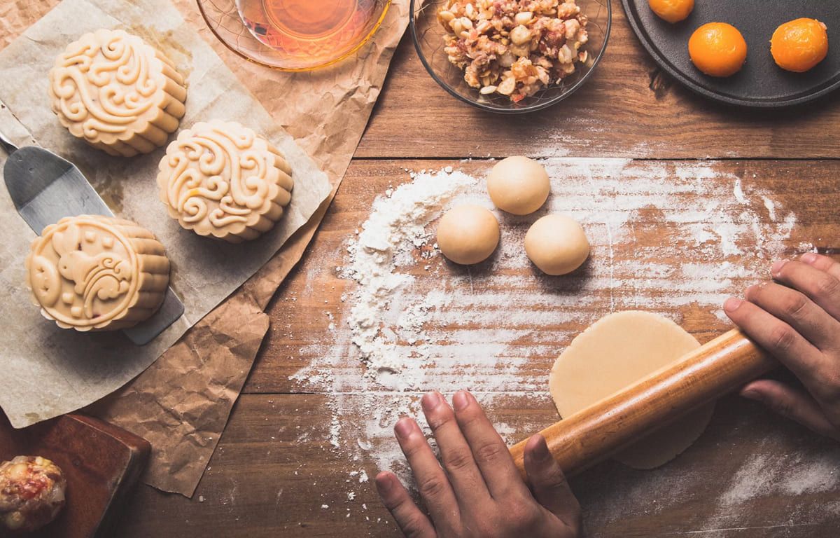 Tạo hình bánh nướng trung thu 