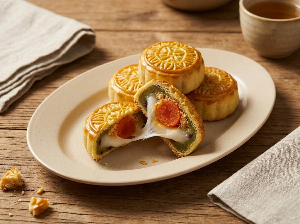 cách làm bánh nướng mochi trứng muối