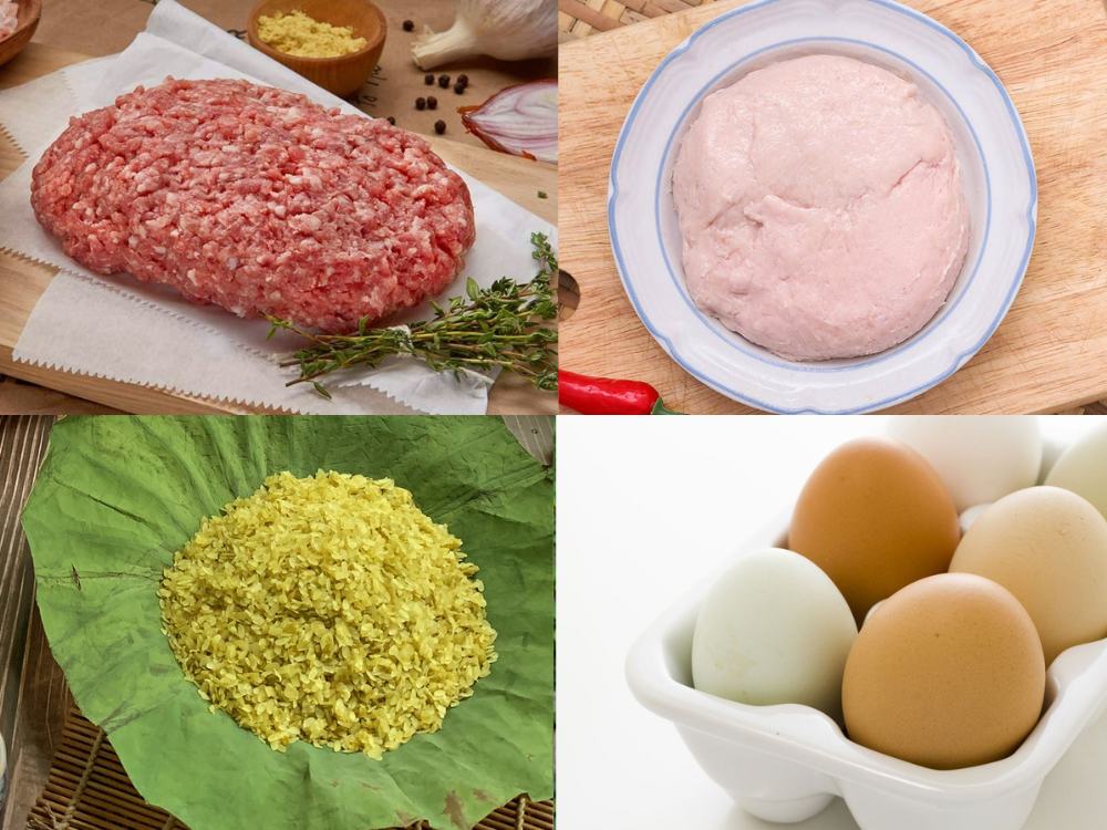 nguyên liệu làm chả cốm