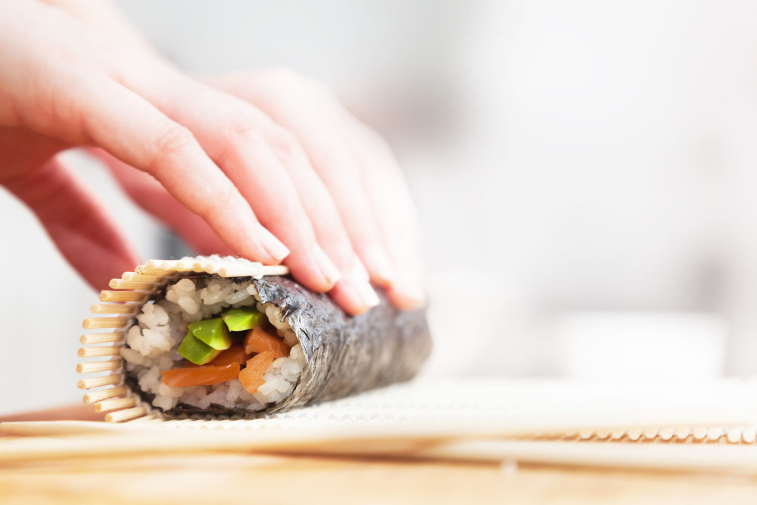 cuộn kimbap rau củ