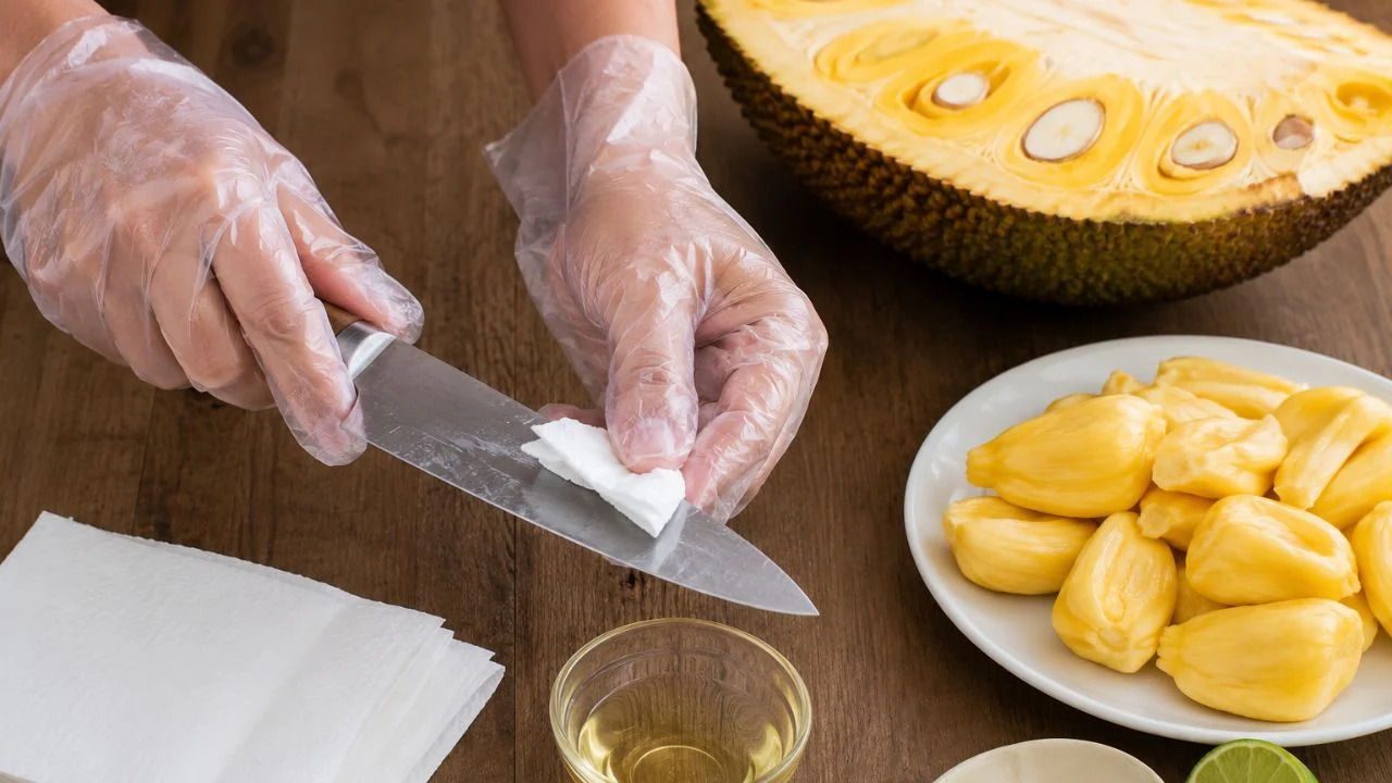 cách làm sạch nhựa mít trên dao