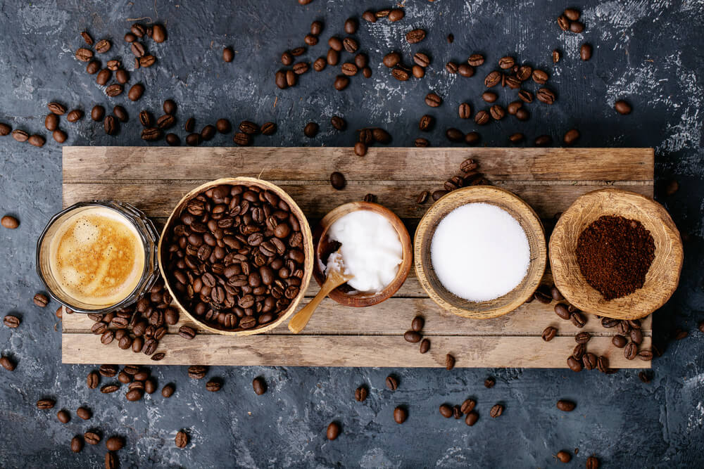 Nguyên liệu làm cafe cốt dừa