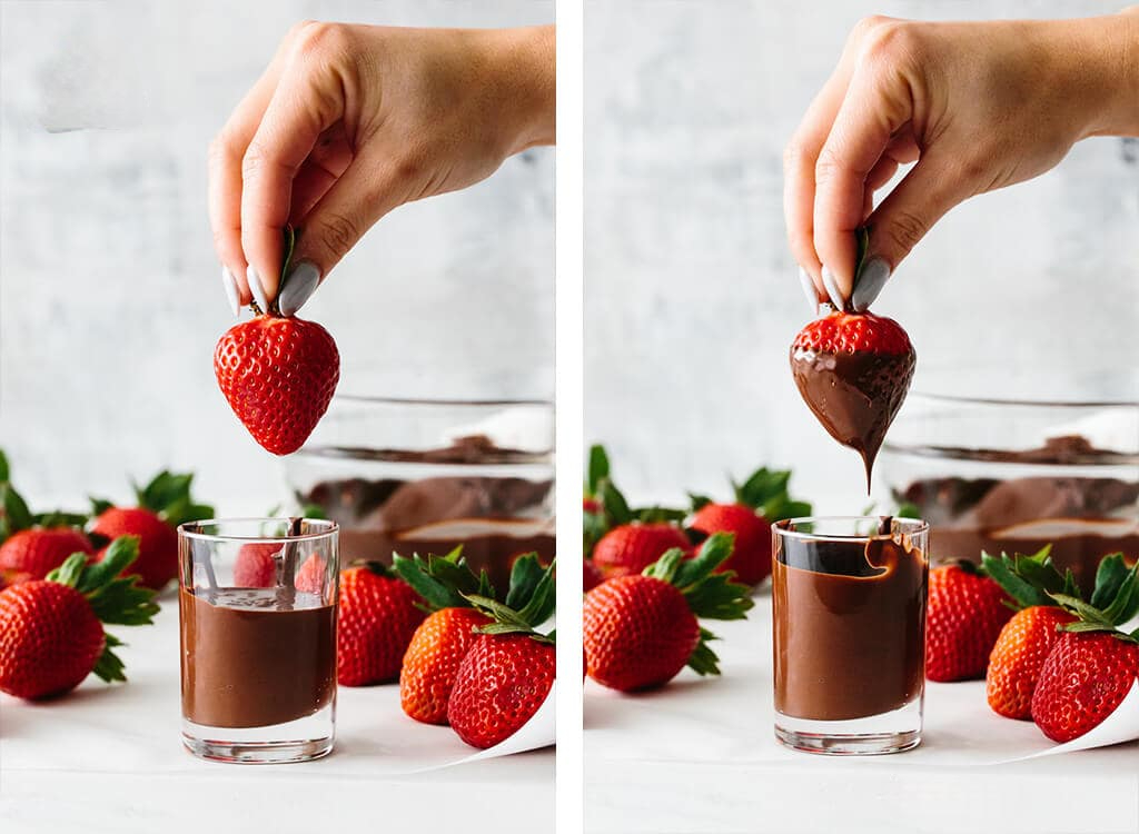 Dâu tây nhúng socola