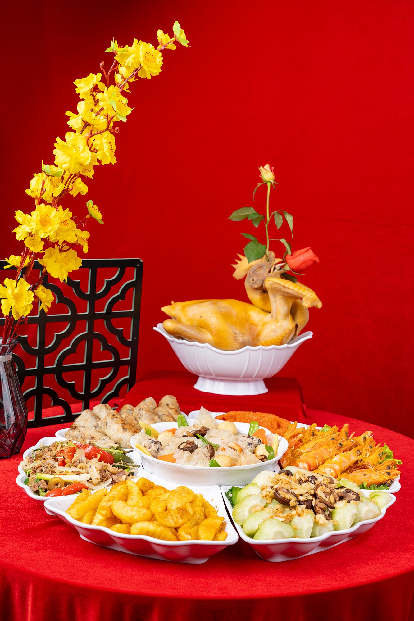 Mâm cúng Giỗ Tổ Hùng Vương tại gia