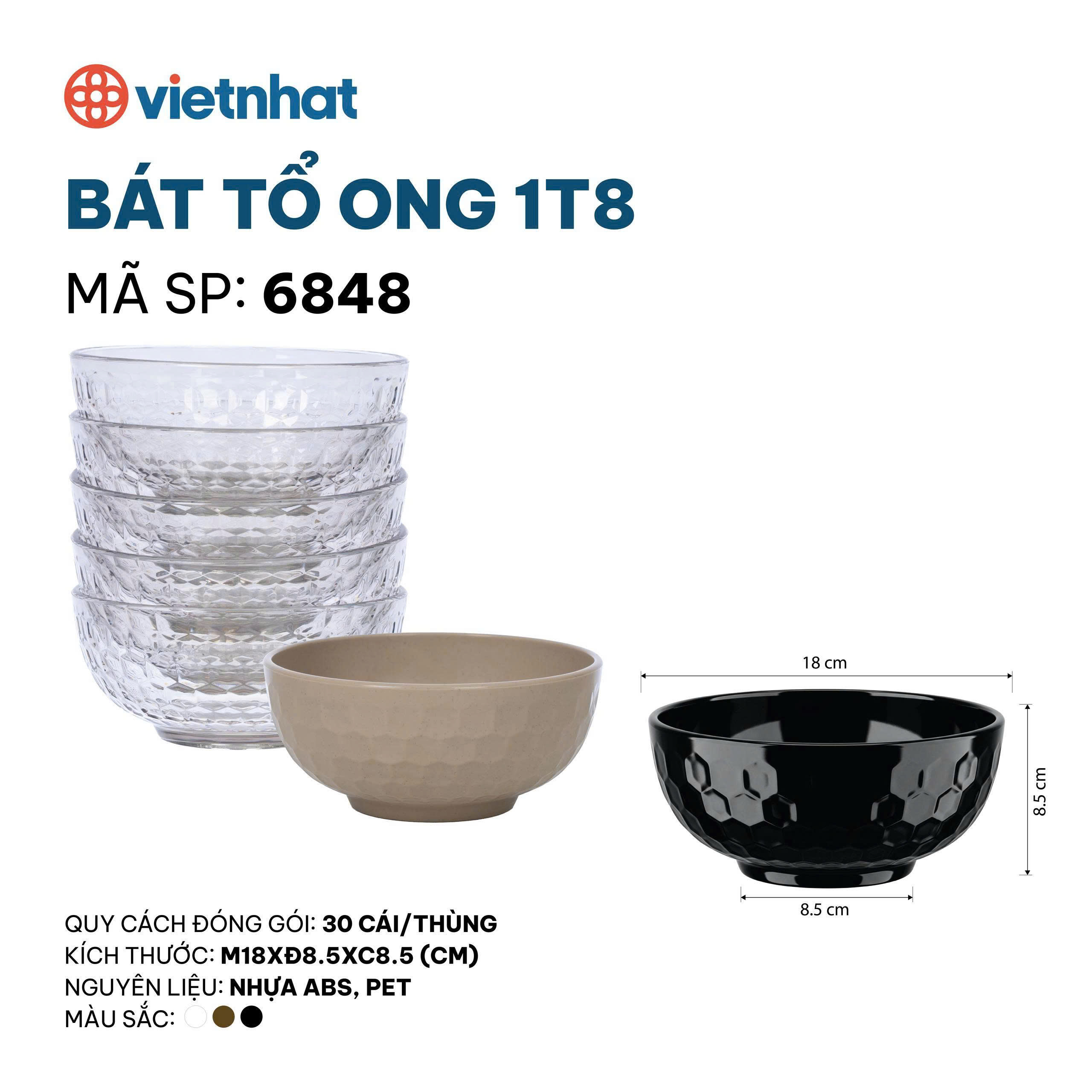 bát tổ ong 6848