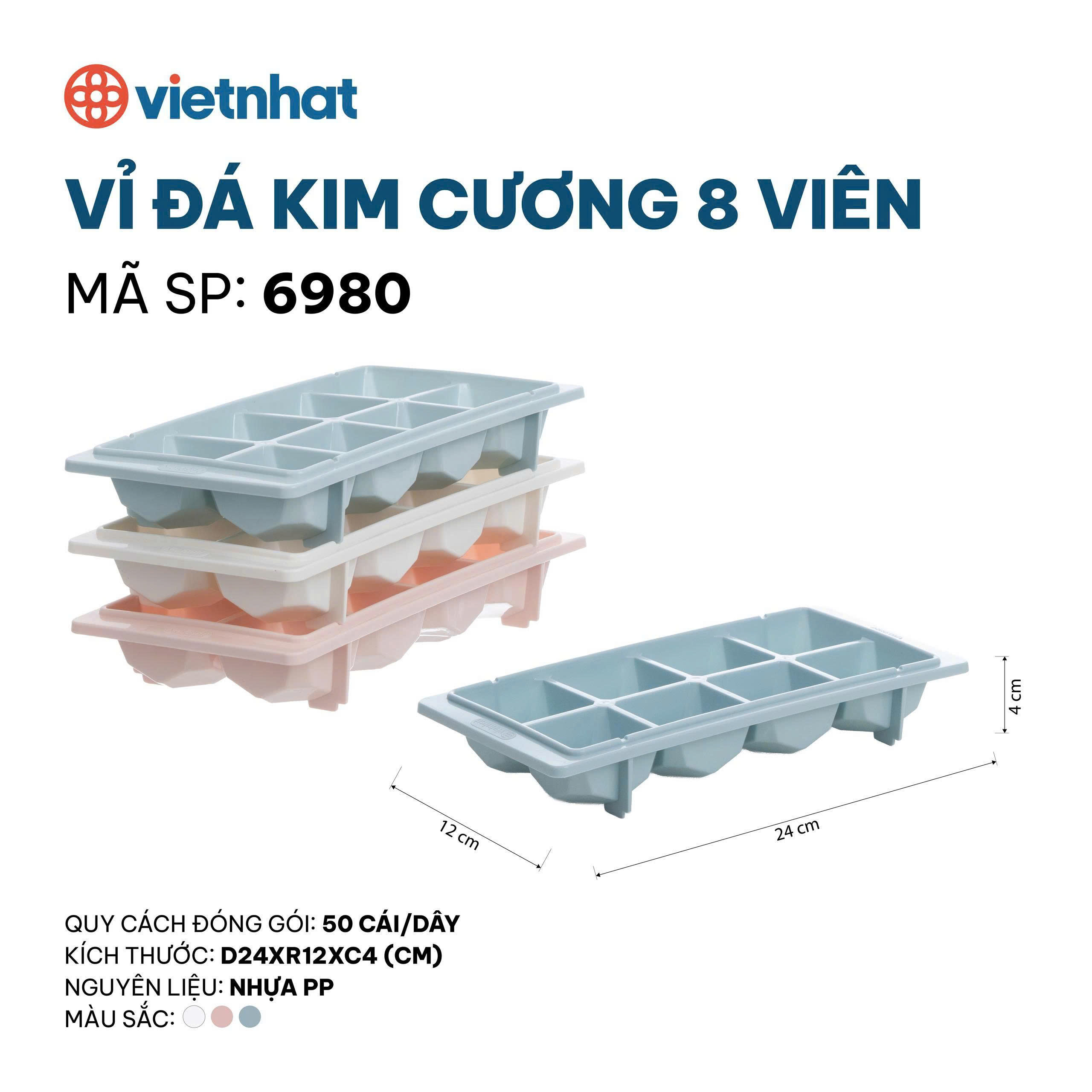 vỉ đá kim cương 8 viên
