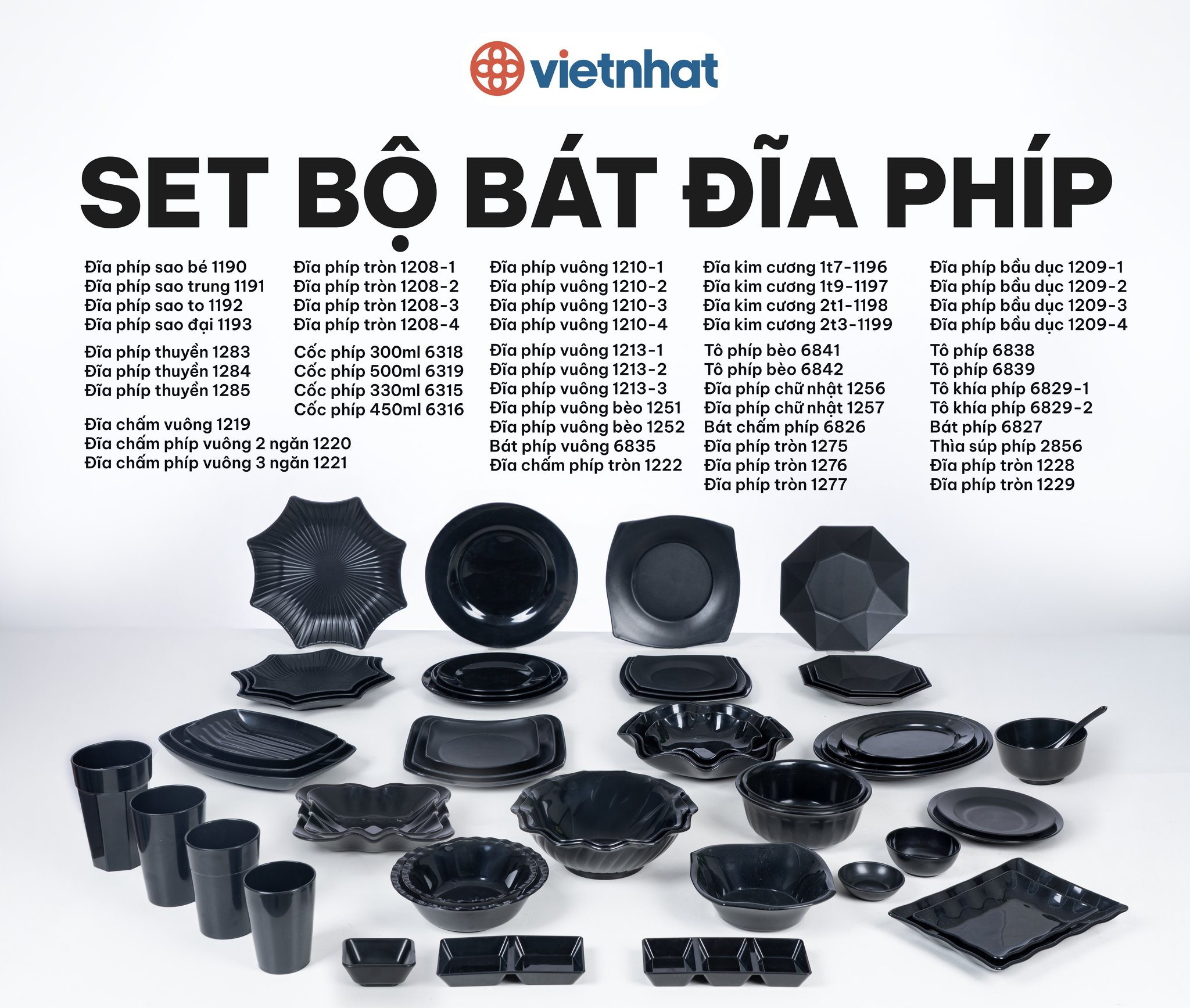 bộ bát đĩa phíp