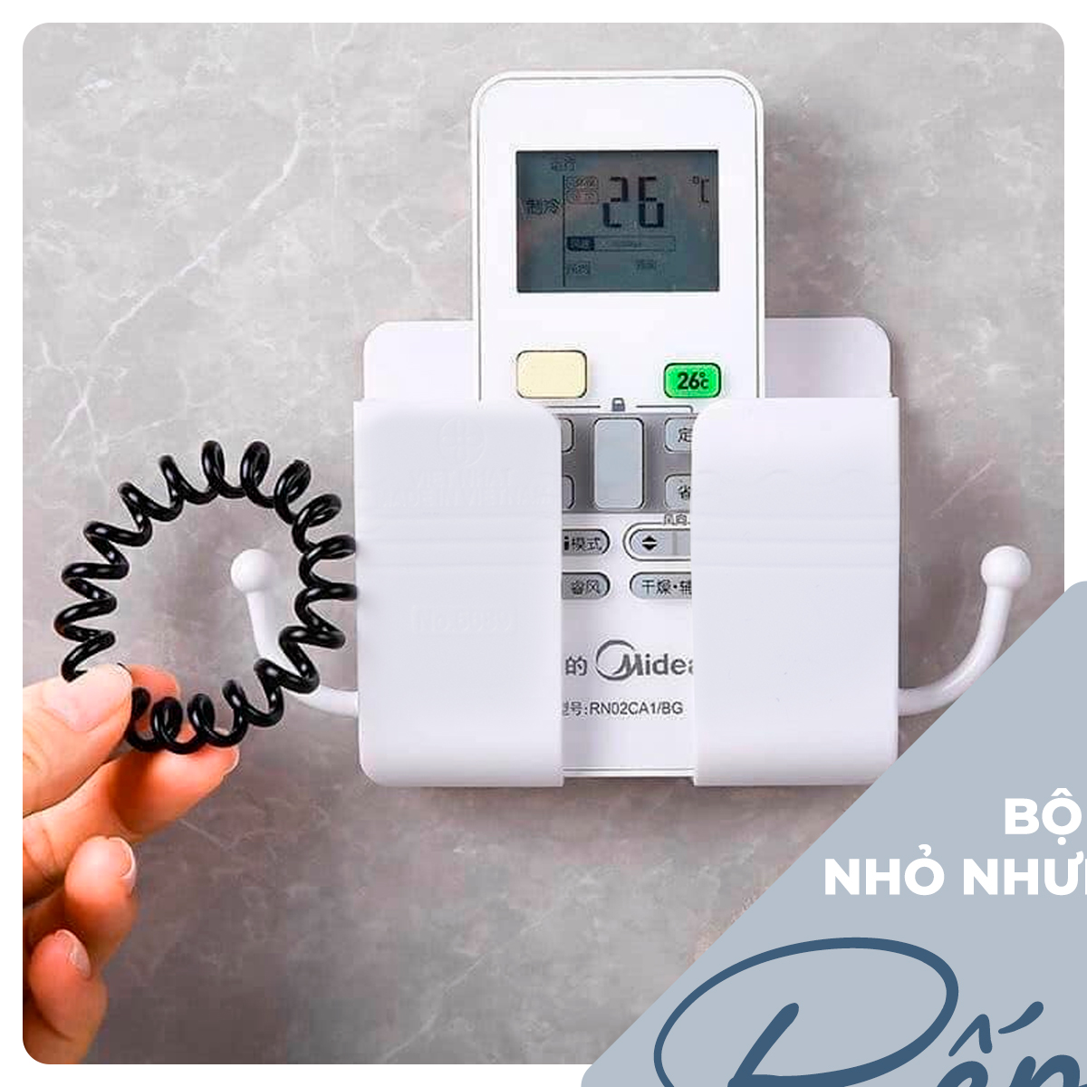 Cách dán móc dính dán tường