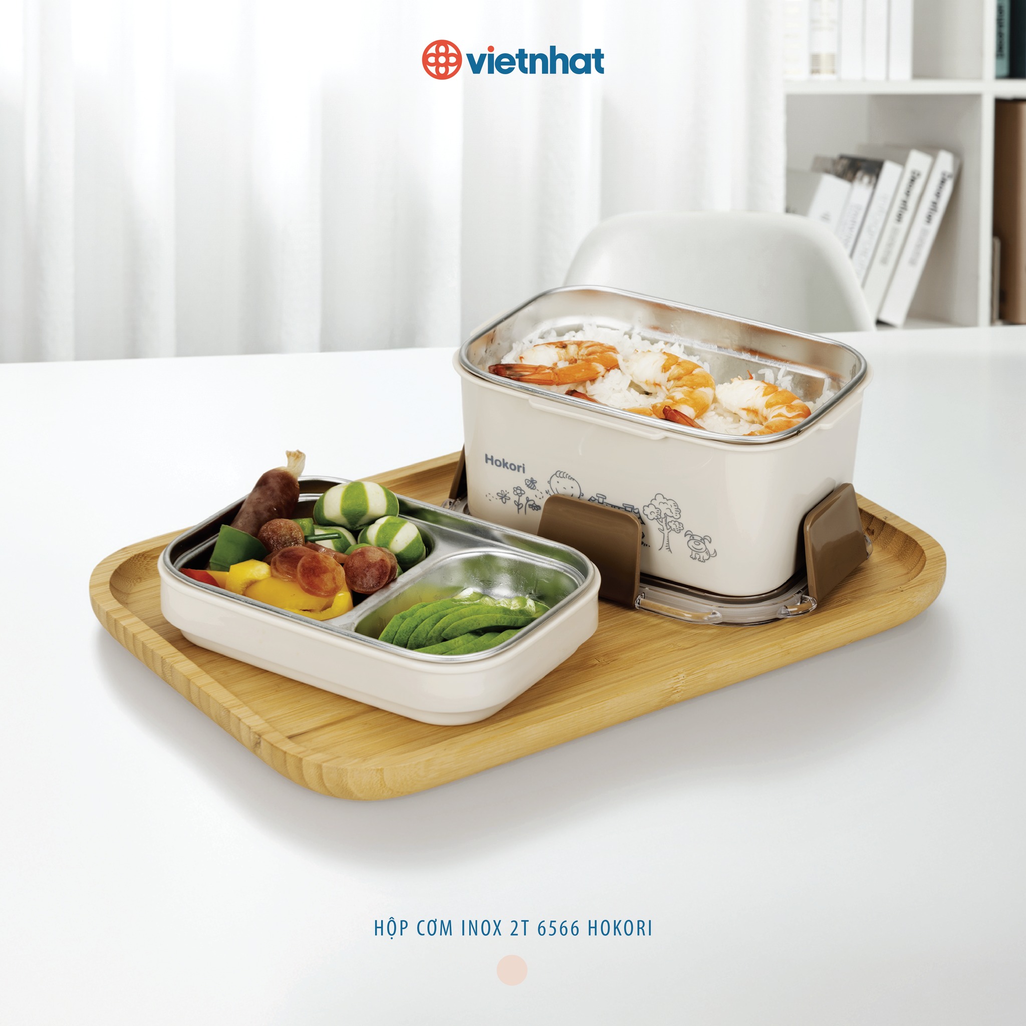 Tặng hộp cơm inox Hokori