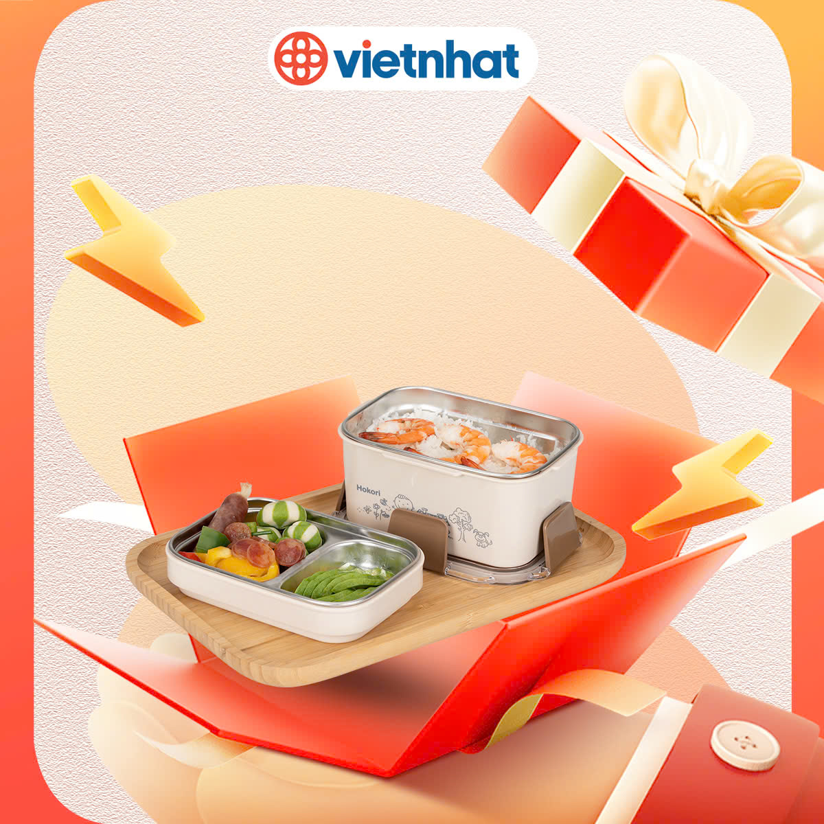 Hộp cơm inox 2T Hokori