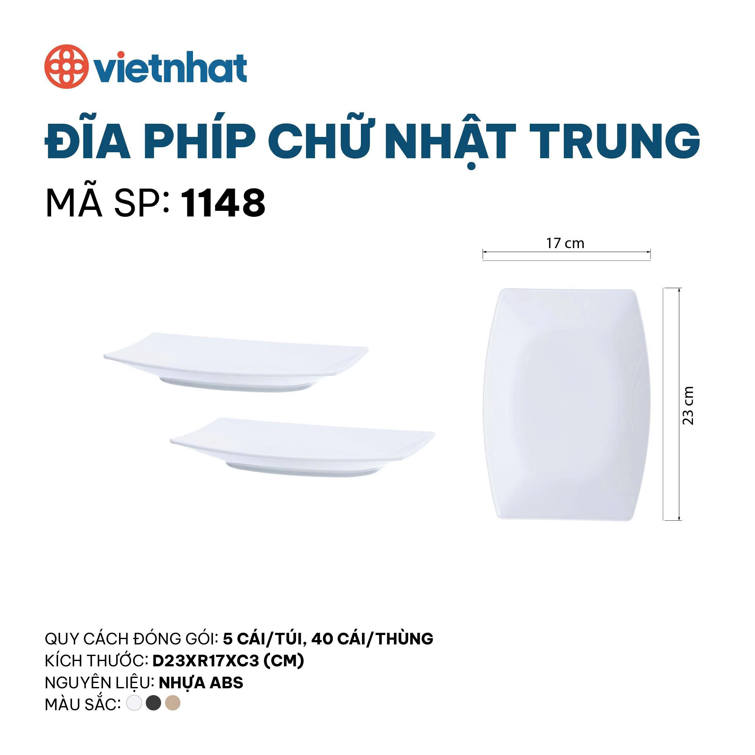 đĩa phíp chữ nhật trung 1148