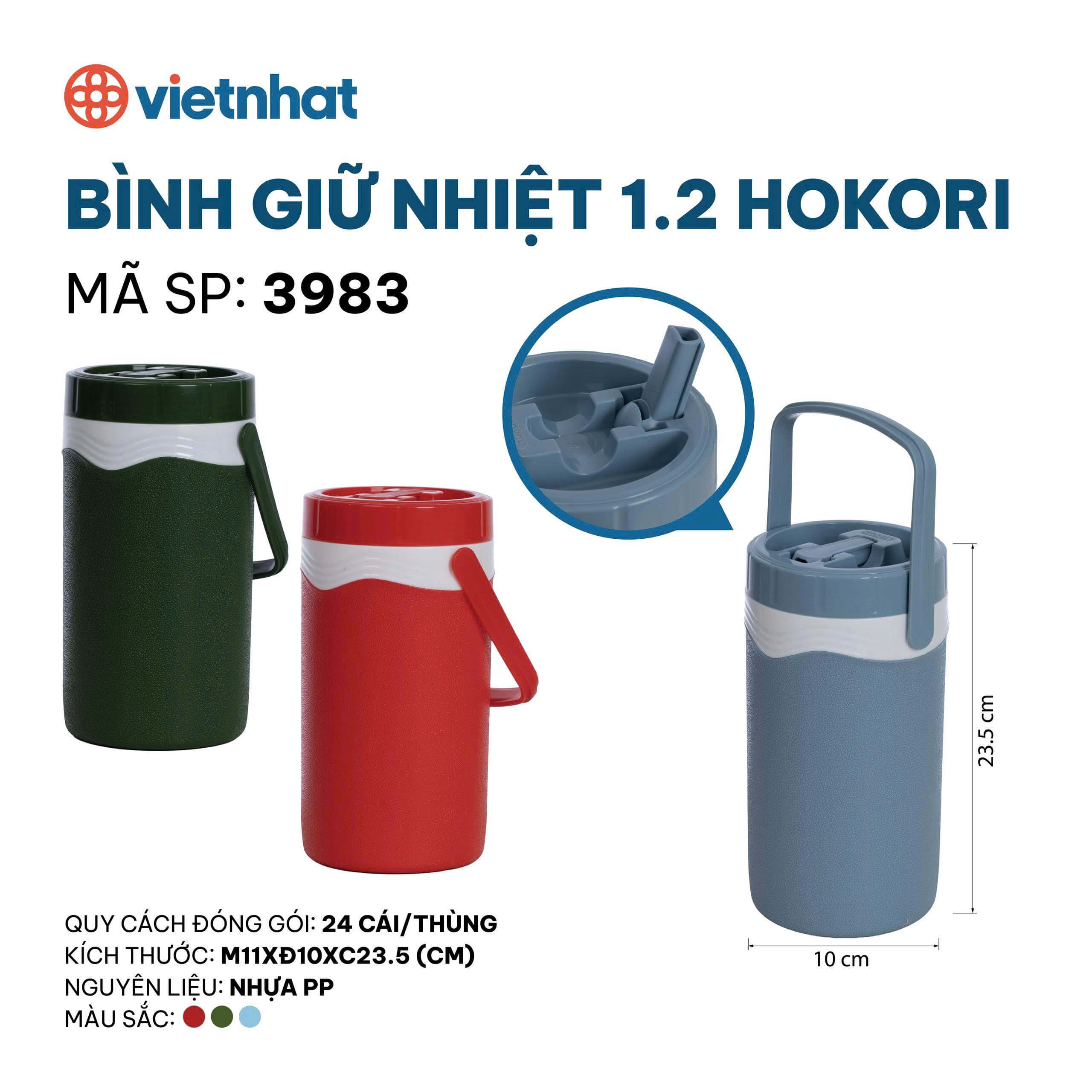 bình giữ nhiệt 1.2 Hokori 3983
