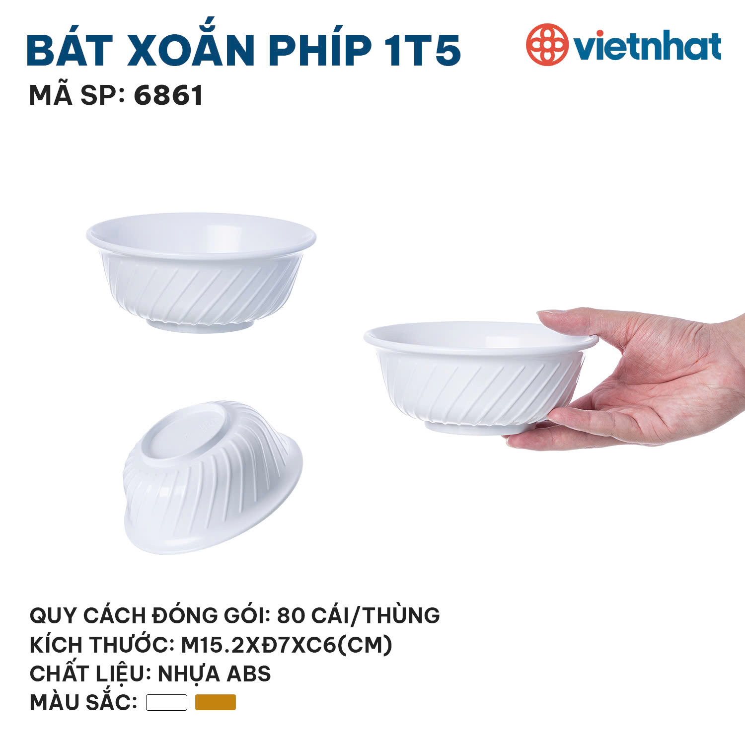 Bát xoắn phíp 1T5