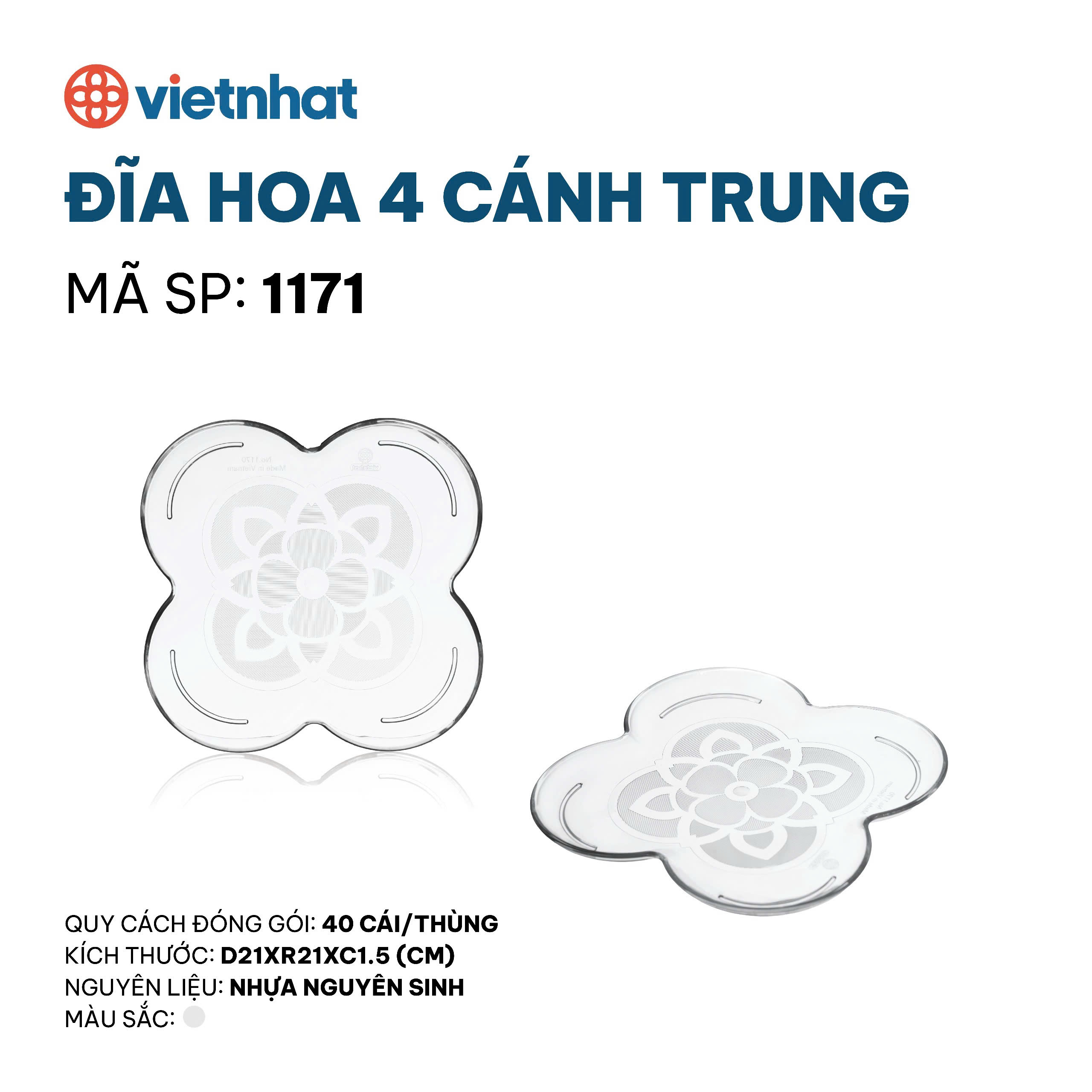 đĩa hoa 4 cánh trung 1171