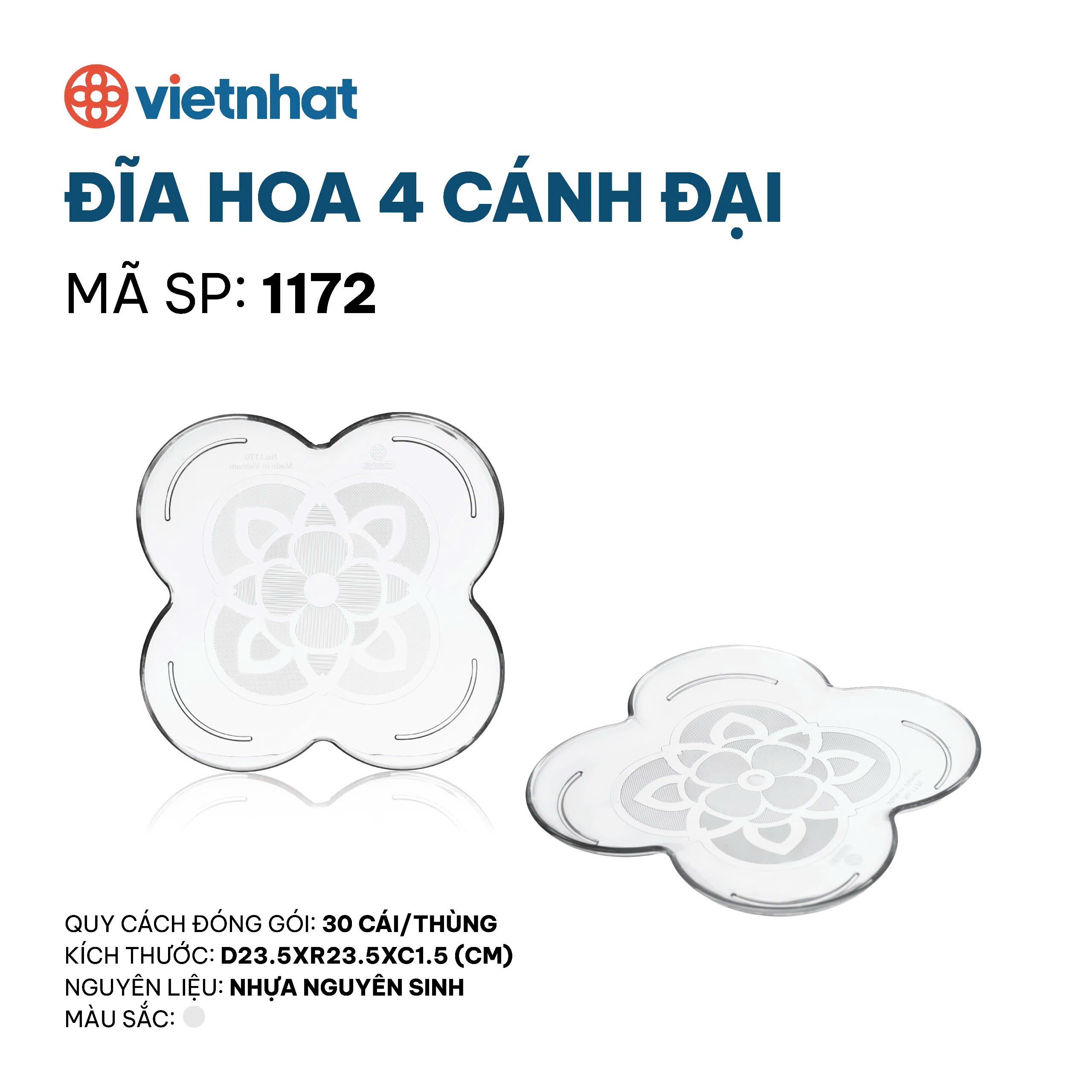 đĩa hoa 4 cánh đại