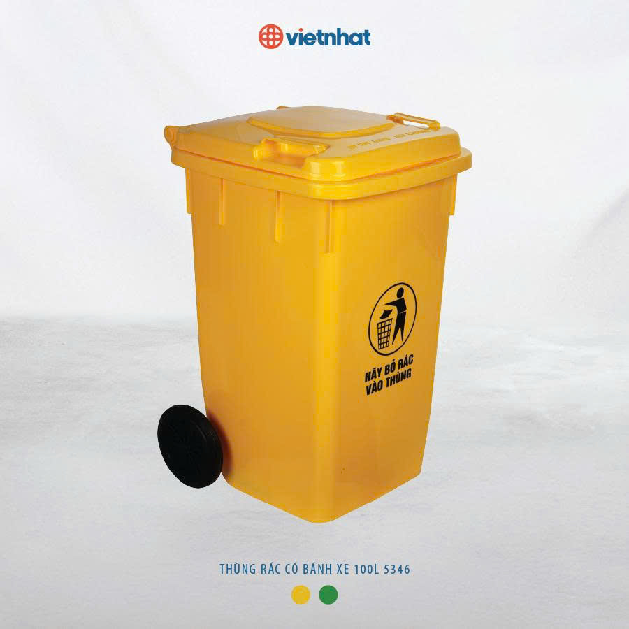 thùng rác có bánh xe 100L