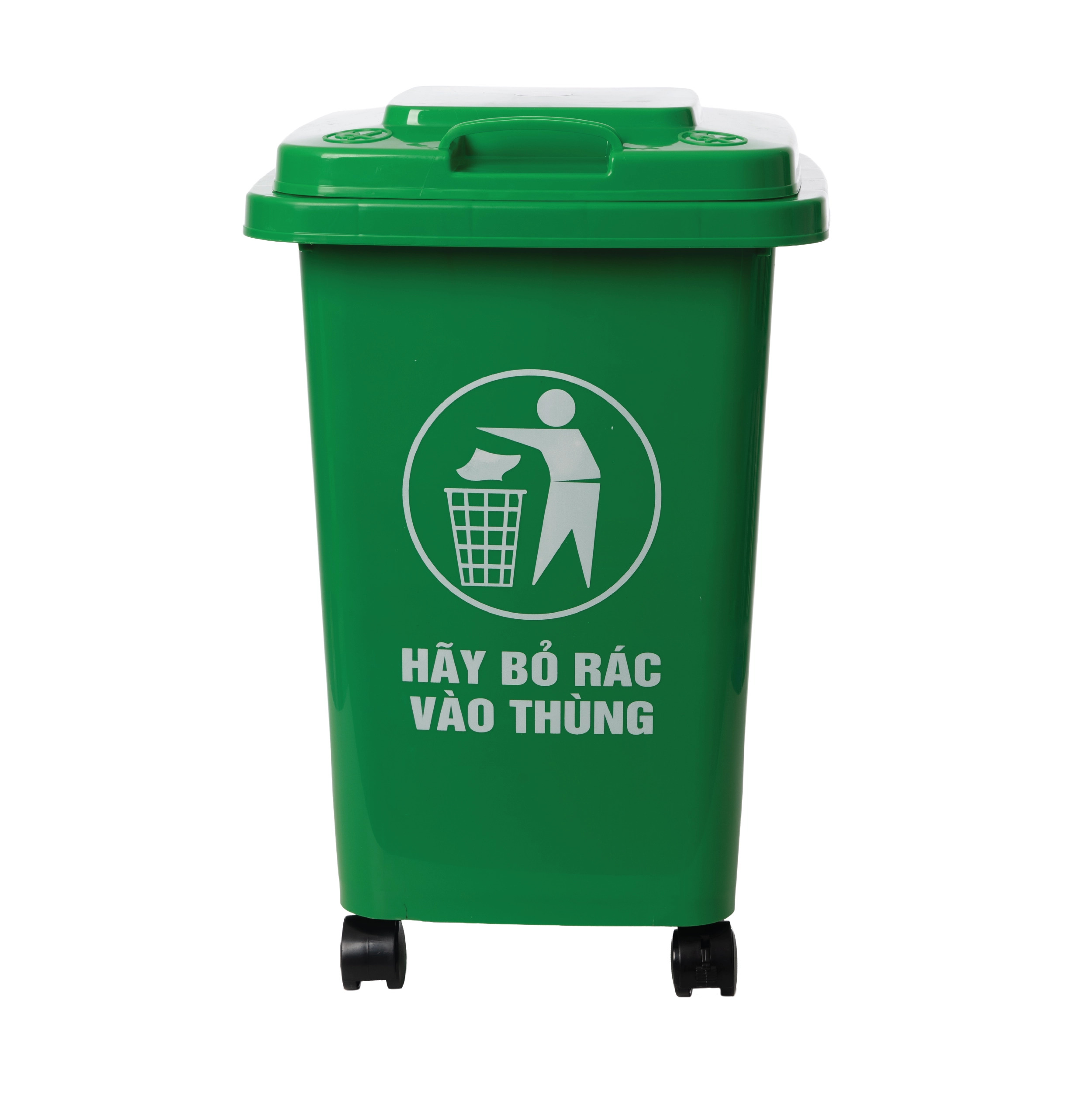 thùng rác có bánh xe 40L 5342